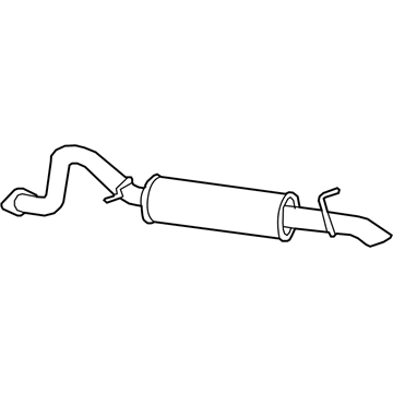 Ford 5E6Z-5A212-BA Resonator W/Pipe