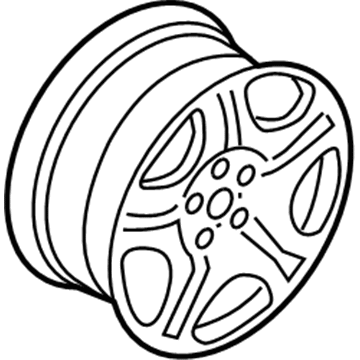 BMW 36-11-6-754-998 Light Alloy Rim Polished