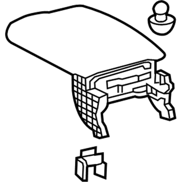 Lexus 58920-0E010-B1 Rear Console Armrest Assembly