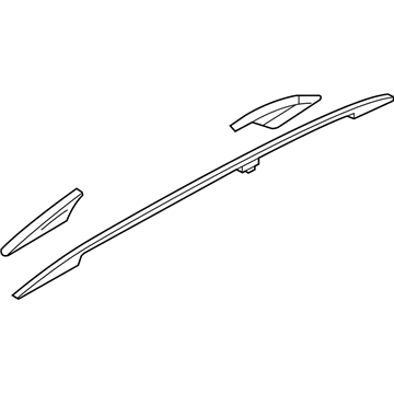 Nissan 73820-5ZW0A Finisher Assy-Roof Side, RH