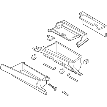 Ford JD9Z-5406010-AA Glove Box Assembly
