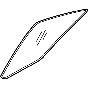 Nissan 82262-9N00A Glass-Rear Door Corner, RH