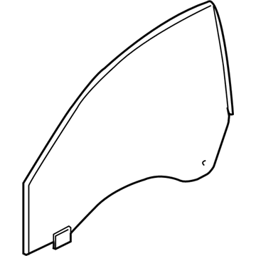 BMW 51-33-7-428-507 Side Window, Door, Left Front