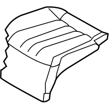 Hyundai 89260-3NDA0-WIR Rear Seat Cushion Covering, Right