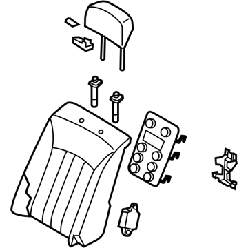 Hyundai 89300-3NAB0-WIR Back Assembly-Rear Seat
