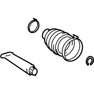 Toyota 04437-0R040 Front Cv Joint Boot Kit