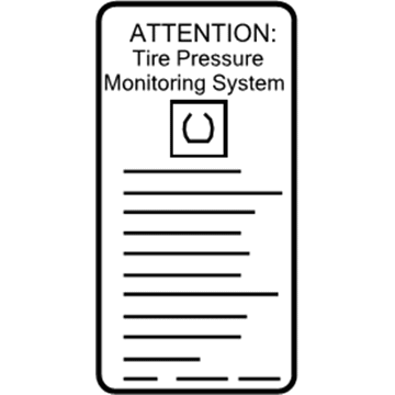 BMW 71-24-6-790-153 Label "Rdc Reset"