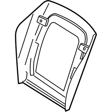BMW 52-10-7-254-430 Imitation Leather Rear Panel With Pocket