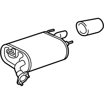 Toyota 17430-0P291 Rear Muffler