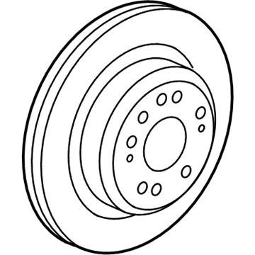 Acura 42510-SJA-010 Disk, Rear Brake Drum