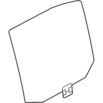 BMW 51-35-7-182-117 Side Window, Green, Door, Rear Left