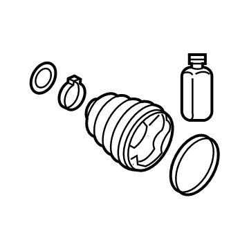 Hyundai 495R5-Q5300 BOOT KIT-DIFF SIDE, RH