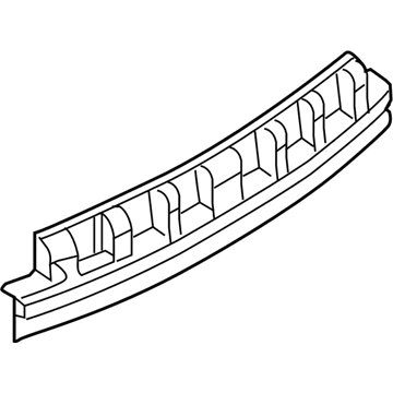 Nissan 85090-3YM1A Absorber Assy-Energy, Rear Bumper