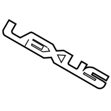 Lexus 75441-50100 Luggage Compartment Door Name Plate, No.1