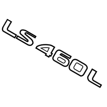 Lexus 75443-50020 Luggage Compartment Door Plate, No.3