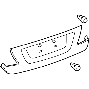 Lexus 76801-50090-A0 Garnish Sub-Assy, Luggage Compartment Door, Outside