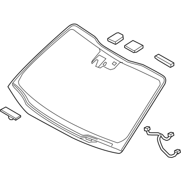 Kia 86110A9340 Windshield Glass Assembly