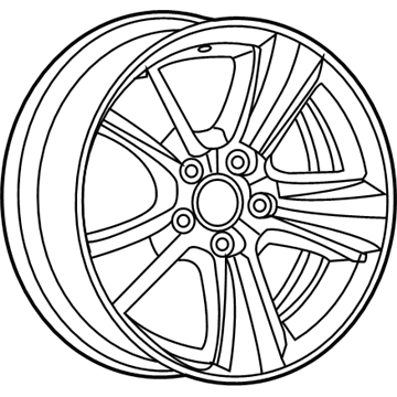 Mopar 1JX82SZ0AC Aluminum Wheel