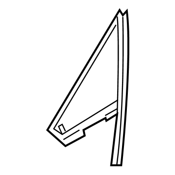 BMW 51-33-7-457-867 Side Window Glass Fixed Front Door Left