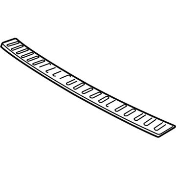 Kia 1UF31AC000 Rear Bumper Protector, Stainless (Sx)