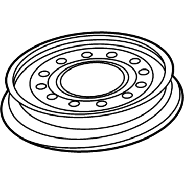 GM 9595201 Wheel Rim Assembly, 16X4 Compact Spare