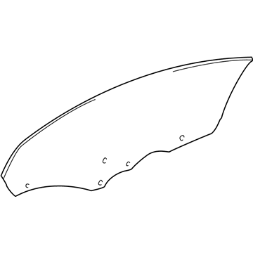 Lexus 68101-24230 Glass Sub-Assy, Front Door, RH