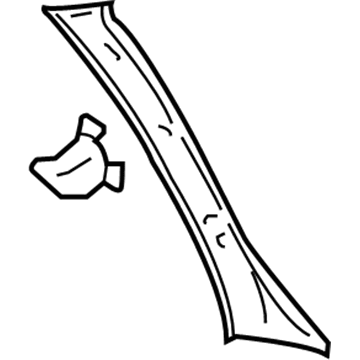 GM 15158045 Molding Asm-Windshield Side Garnish *Oak