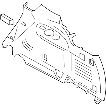 Nissan 84952-1LA6A FINISHER Luggage Side Lower Front RH
