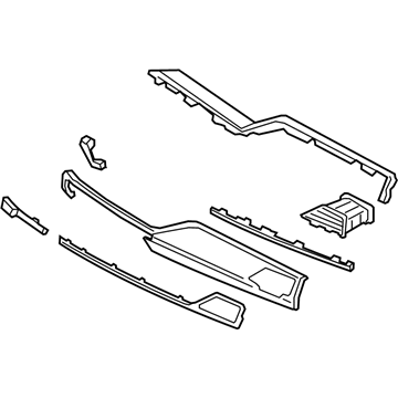 Hyundai 84709-D2650-RG4 Garnish Assembly-Crash Pad, RH