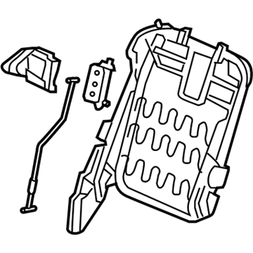 Honda 81326-SHJ-A02 Frame, R. Middle Seat-Back