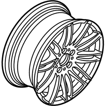 BMW 36-11-6-781-042 Disc Wheel, Light Alloy, Bright-Turned