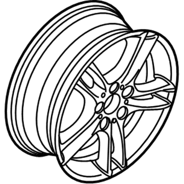 BMW 36-11-7-891-051 Disc Wheel, Light Alloy, Reflex-Silber