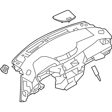 Nissan 68200-6FK0A Panel & Pad Assy-Instrument