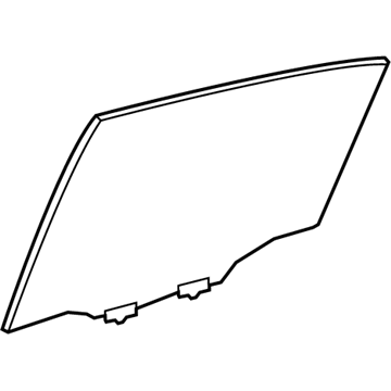 Lexus 68103-76041 Glass Sub-Assembly, RR D