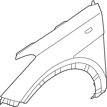 Hyundai 66310-B8000 Panel Assembly-Fender, LH