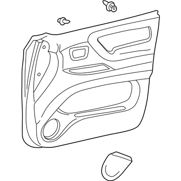 Lexus 67650-60071-A1 Board Sub-Assy, Front Door Trim, RH