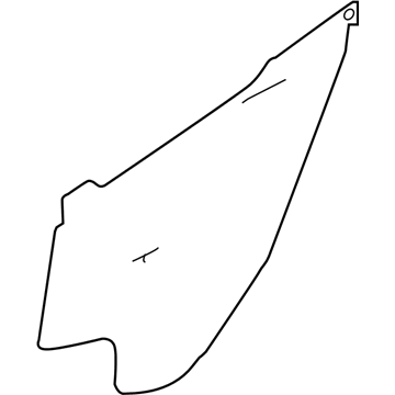 Nissan 82861-3NF0A Screen-Sealing, Rear Door