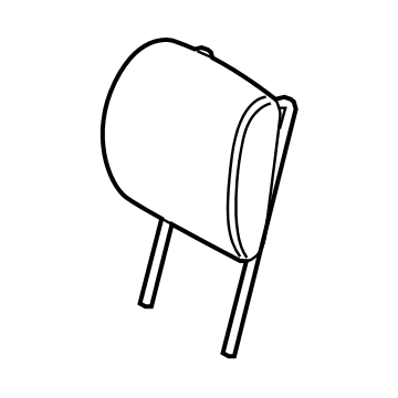 BMW 52-30-7-938-663 HEADREST, REAR LEATHER:522030