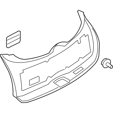 Infiniti 90900-1CK0A Finisher Assy-Back Door
