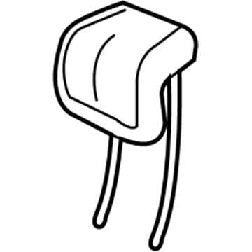 Mopar 5RD42DX9AE HEADREST-Second Row