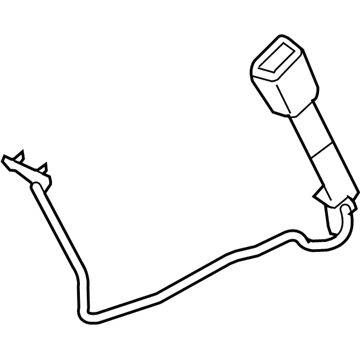 Nissan 86842-ET081 Front Seat Buckle Belt Assembly