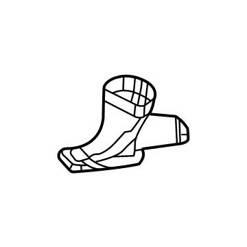 Mopar 55038062AC Duct-Floor Distribution