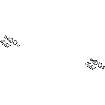Lexus 04438-42180 Boot Kit, Front Drive Shaft Inboard Joint, LH