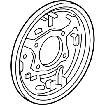 Honda 43110-SNC-003 Plate, Right Rear Brake Back