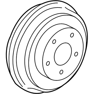 Honda 42610-S7A-J01 Drum, Rear Brake