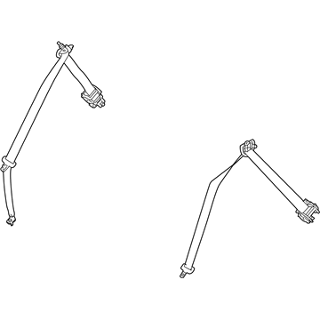 Hyundai 89810-D3500-TTX Rear Left Seat Belt Assembly