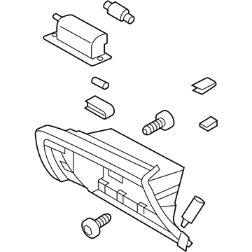Kia 845402T630UP Cover Assembly-Glove Box