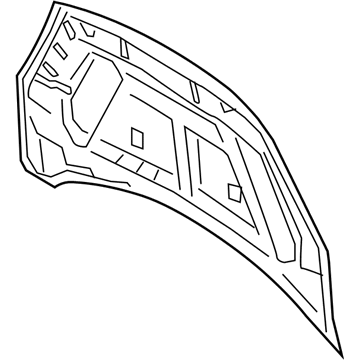 Ford PJ6Z-16612-A HOOD ASY