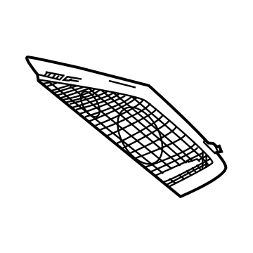 GM 84743357 GRILLE ASM-RDO FRT S/D UPR SPKR *LESS FINISH