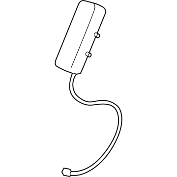 Lexus 73930-0E040 AIR BAG ASSY, RR SEA